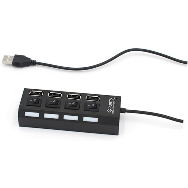 USB-hub 2.0 USB-adapter 4 uttak USB-splitter USB-enhetstilkobling