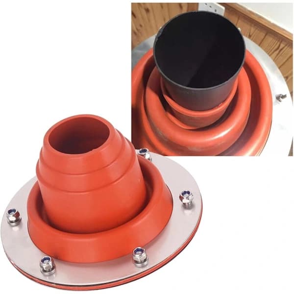 HA~Chimney Pipe Sealing Ring, Chimney Pipe Seal, Silicone Tent Stove Jack, Chimney Pipe Fitting