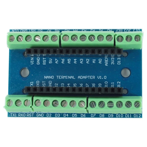 5st Nano Screw Terminal Adapter Shield Expansion Board Nano V3.0 AVR ATMEGA328P-AU Modul Kompatibel med Ar-duino