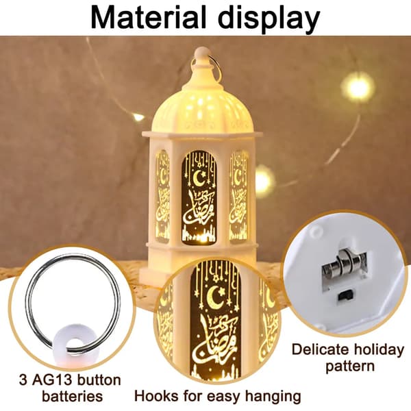 Ramadan dekorasjonslykt, Eid Mubarak dekorasjon, islamsk dekorasjon, Ramadan gaver, (svart)