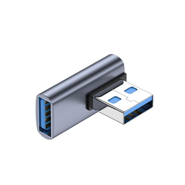 U-muotoinen USB-C-sovitin, säästävä kannettava USB-C-kulmasovitin USB-naaras - USB-C-uros yhteensopiva