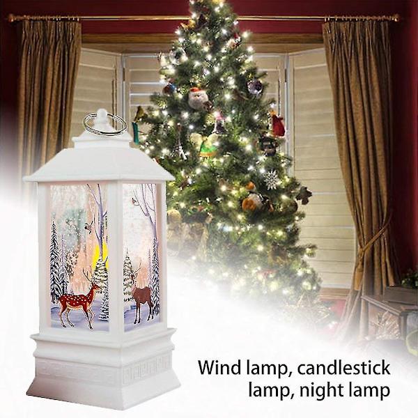 Julelykt Lampe Nattlys Snømann Dekorasjon Skrivebords Ornament