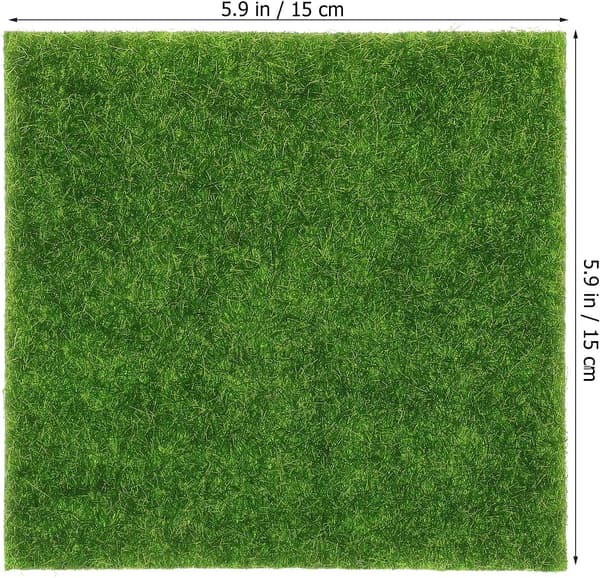 Artificial Moss Decorative Mat Green PVC Portable No Maintenance Needed Landscaping Decorative