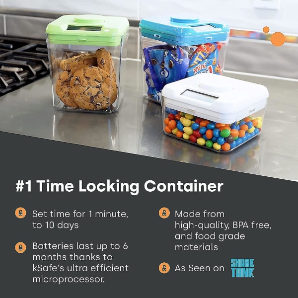 Time Locking Container, Timed Lock Box kompatibel med mobiltelefoner, snacks och annan oönskad botao