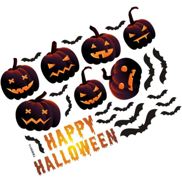 1 stk Halloween-klistremerker Halloween Elements-dekor dekorativt veggklistremerke Dyrevegg Gulvklistremerke Gulvdekor bakgrunn