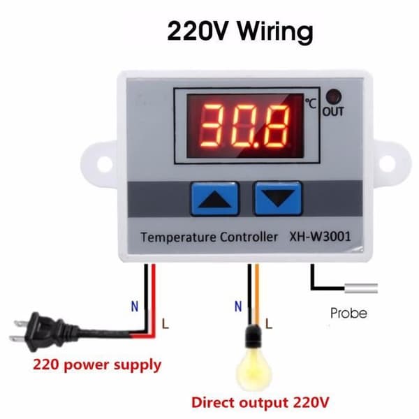 TEMPSA -50~110°C 220V LCD-termostaatin lämpötilansäädin + anturi