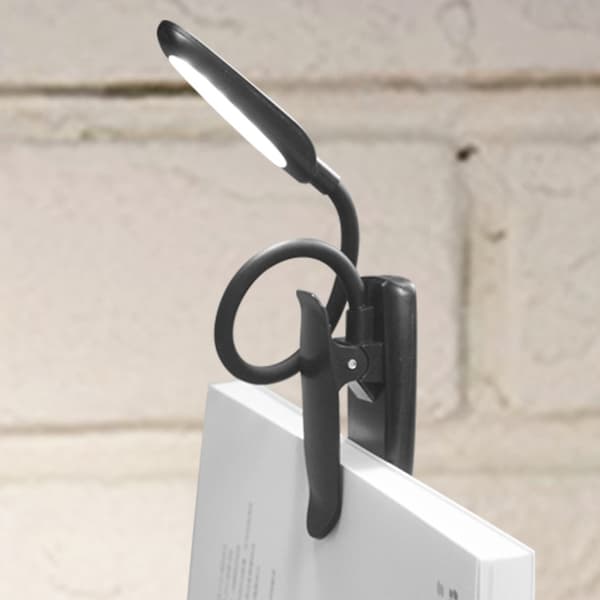 Leselampe, LED Leselampe Klemmelampe USB Oppladbar, 360
