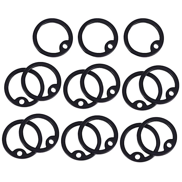15 st Etikettmärken Silikon Hundmärke Cirkel Husdjursmärke Ljuddämpare Id Hundmärke Ljuddämpare Svart 3,9X3,9CM Black 3.9X3.9CM