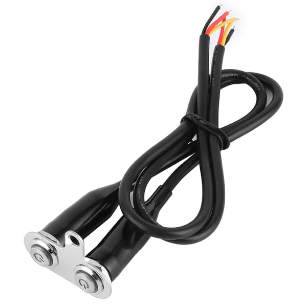12V Stainless Steel Motorcycle Handlebar Switch LED Control Mount with 2 Button Switches