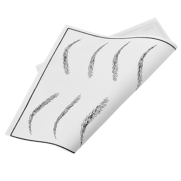 5 Ark Eyebrow Övningshud Tillbehör Eyebrow Träning Hud Eyebrow Övningshud Eye Brow Övningshud Vit
