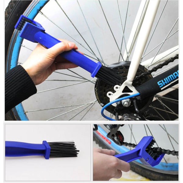 Sykkelrensesett, inkludert kjederens for sykling, verktøy for sykkelrensebørste for terrengkjøring/sykkel