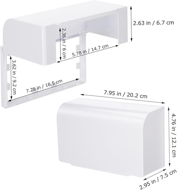 Splashproof Waterproof Socket Box for Outdoor and Indoor Use, Double Position Power Outlet Protector