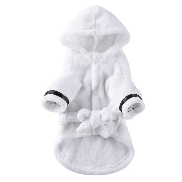 Pet Pajama With Hood Thickened Luxury Soft Cotton Hooded Bathrobe Quick Drying And Super Absorbent Dog Bath TowelS