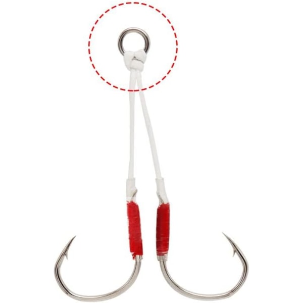 20 stk. Fiskeringer i rustfritt stål, sett 1,5 mm * 5,5 mm * 8,2 mm, solide ringer for jigging, assistkroker, fiskebetenner, koblinger