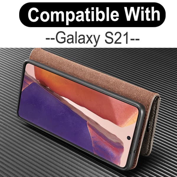 Samsung Galaxy S21 - DG.MING 2in1 Magnetisk etui - Grå