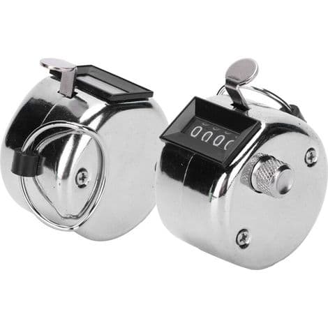 Manual Stainless Steel Counters 0-9999 - 2-pack for Inventory, Durable and Accurate Ergonomic Button - ULISEM