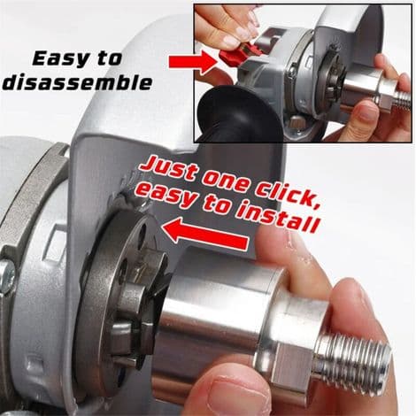 M14-X-adapter for angle grinder with diamond blades - easy to install