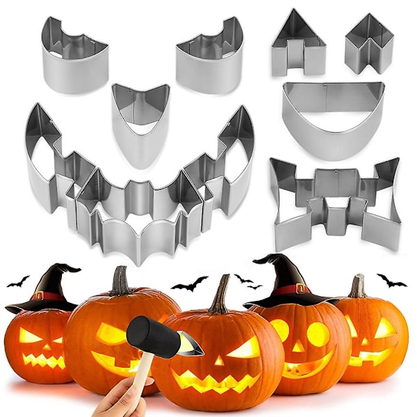 10 stk 10/6 stk Halloween Gresskarutskjæringsdør Professional Gresskarutskjæringsverktøy 10 stk