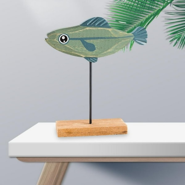 Nydelige fiskepynt, frittstående, håndverksdekorasjon, dekorasjon for skrivebordsdekorasjoner