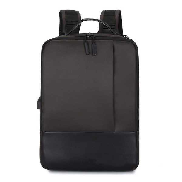 Mænd rygsæk 16.1 i USB-opladning Vandtæt bærbar computertaske Casual BusinessBrown Brown