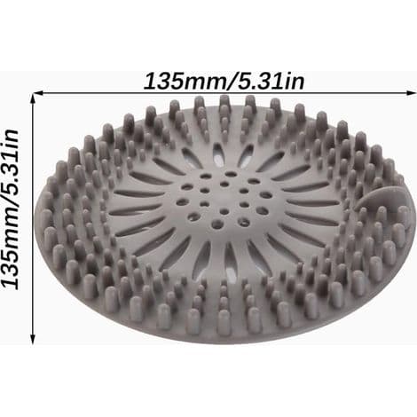 Silikonavloppsskydd, diskbänksfilter med sugkopp, badkarsavloppsskyddsfilter, köks- och badrumsdiskbänksfilter.