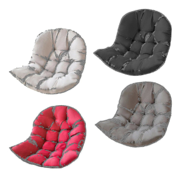 Kurv Egg Chair Sitteputer Hage Hengekøye Vuggeputer Ikke-avtagbar og vaskbar svart non-removable and washable black