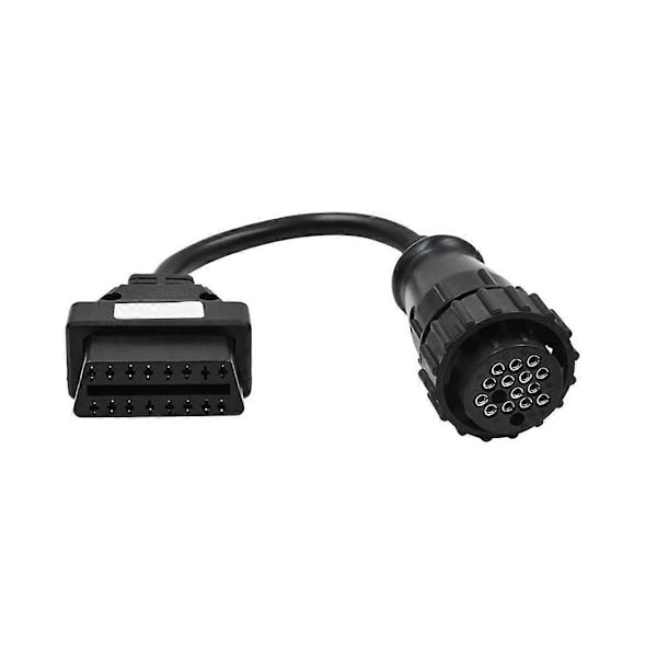 Kuorma-auton OBD2 16-nastainen naaras OBD -jatkojohto kuorma-auton 16-nastaiselle uros OBD2 -liittimelle, sopiva skannerin diagnostiikkatyökalu