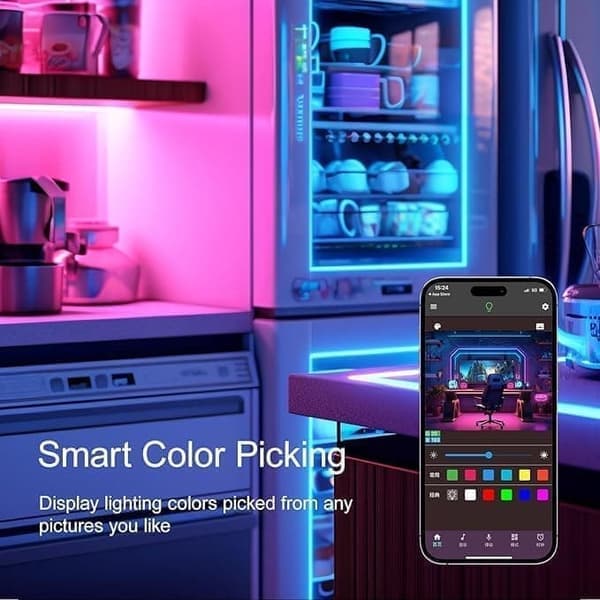 Self-Adhesive, Premium LED Neon Light – App & Remote Controlled | Music Sync