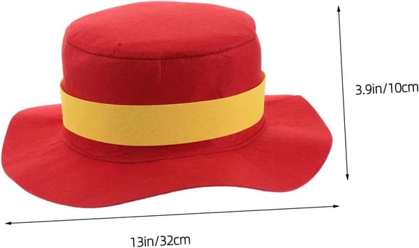Scene Performance Hat, Allsidig Rekvisitt for Jule- og Halloweenfester, Stilig Hatt med Flat Brem
