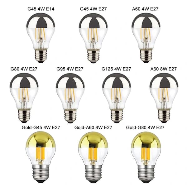 LED-filamenttilamppu puoliksi pinnoitettu lamppu G45 4W E14 G45 4W E14 G45 4W E14