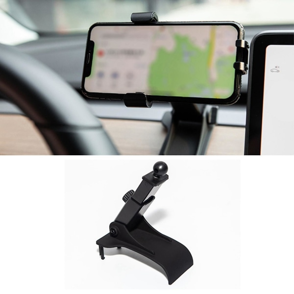 2x Biltelefonhållare, Telefonhållare Stöd Instrumentbräda Hållare Kompatibel Med Model 3 Modely Telefonhållare Tillbehör