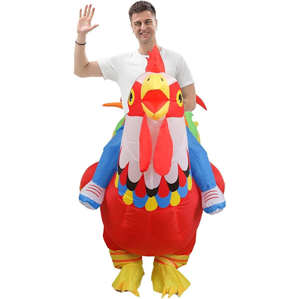 Oppblåsbar Dyrekostyme, Oppblåsbar Drakt, Morsom Jumpsuit Kostyme til Halloween, Jul, Fest