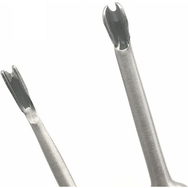 4 stk Skinnskjæringsverktøy Rustfritt stål Skinn U/V-type verktøysett for graving av lærhåndverk DIY håndlaget