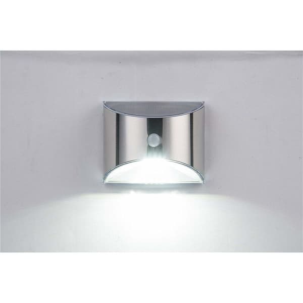 2 stk LED Solcellelampe for vegg, hage, uteplass, gjerde, trapp, vanntett