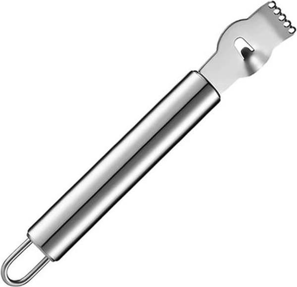 Sitronskreller - Sitronzester - Sitronstripe-zester - Sitrusfruktzester - 16cm - 2 i 1 - Rustfritt Stål