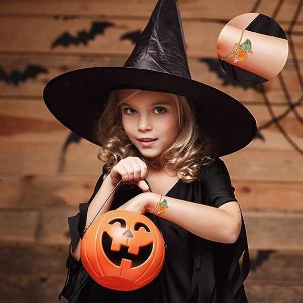 40 stk Halloween DIY Charms Halloween Alloy Charms Anheng Gresskar Ghost Wizard Hat Smykker å lage sjarm til DIY Hallow
