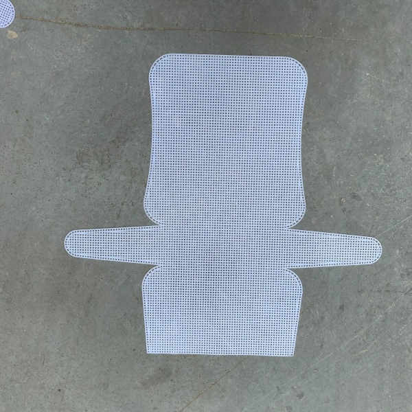 Latch Mesh Tarp for Tepper, Mesh Stoff for Tepperhekling/Veske Tepper Hekle Mesh Tarp