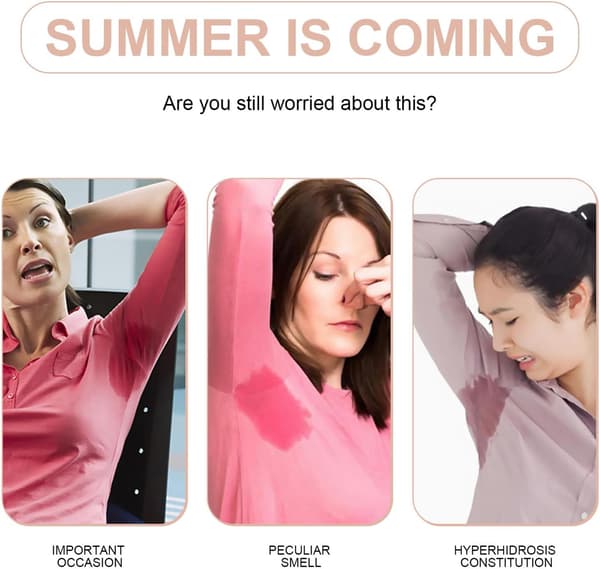 Armpit Sweat Pads Vest Cotton Armpit Sweat Guard Breathable Washable Absorbent Size L