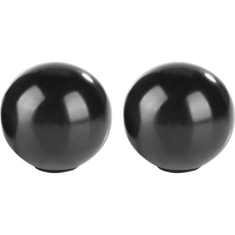 Black Bakelite Push Button Lever with Copper Insert M12 x 40 mm - Pack of 5 for Machine Tools - ULISEM