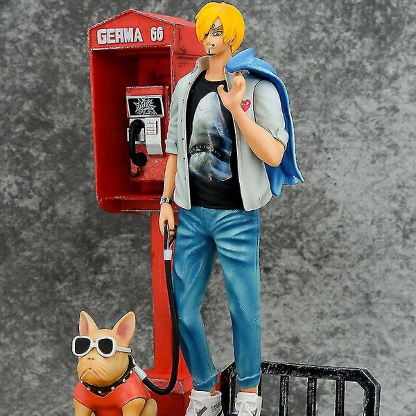 28cm One Piece Anime Figur Action Statue Street Fashion Pvc Model Dukke Serie Tegneserie Børns Legetøj Gave Uden Æske