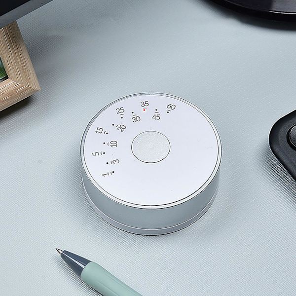 Elektronisk Digital Timer Rund Rotationstimer Tidshåndtering Sport Læring Madlavning Lydløs Magnet