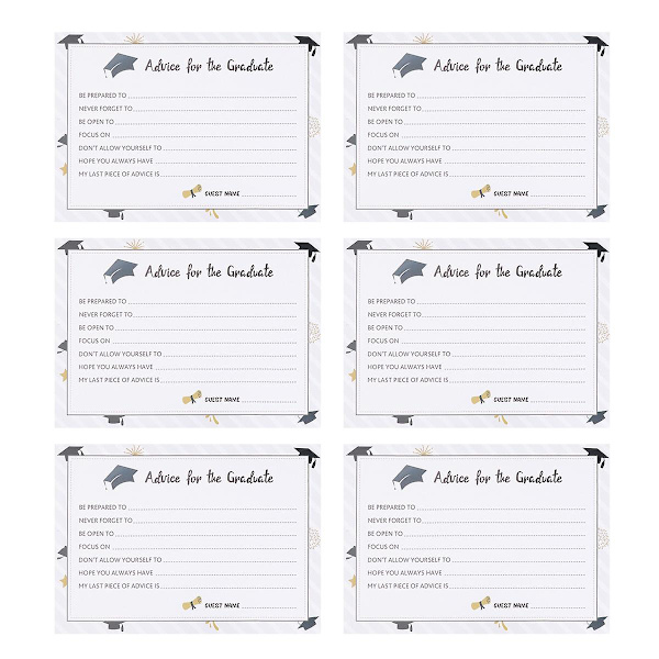 30 stk. Graduation Advice Kort 2020 Graduation Spil Kort Plads Kort Råd Graduate Kort 17*12cm 17*12cm