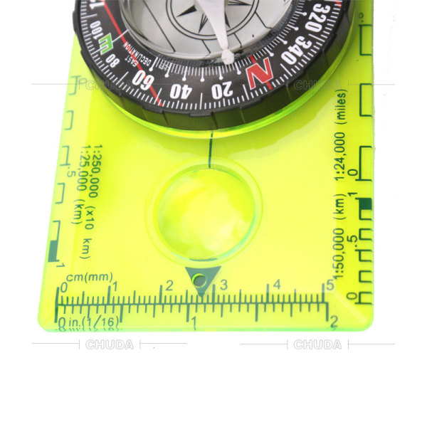 Orienteringskompass Vandring Backpacking Kompass | Advanced Scout Compass Camping Navigation - Boy Scout Compass för barn | Professionell fältkompass