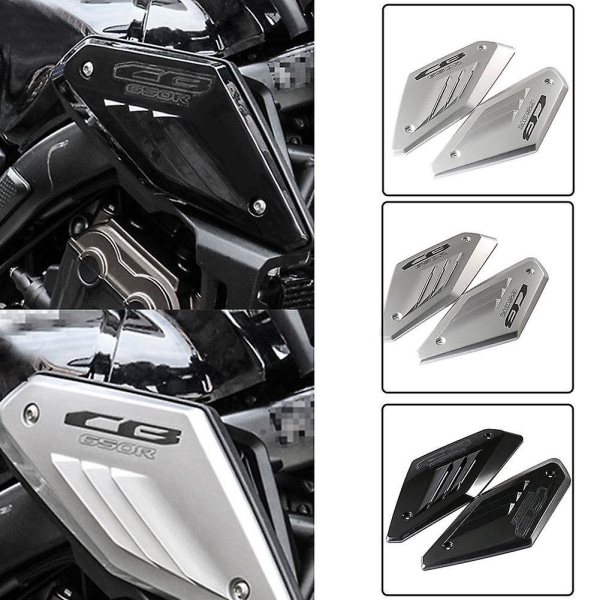 Motorcykelram Sidopanelskydd Skalskydd Kompatibel med Honda CB650R 2019 2020 2021 Insugsrörskydd Luftintagsrör (B