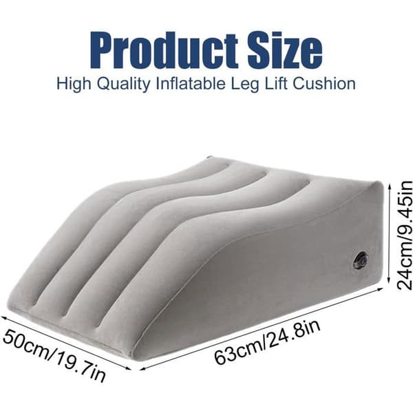Inflatable Leg Elevation Pillow, Elevated Leg Pillow to Improve Circulation, Portable Leg Elevation Pillow for Bed