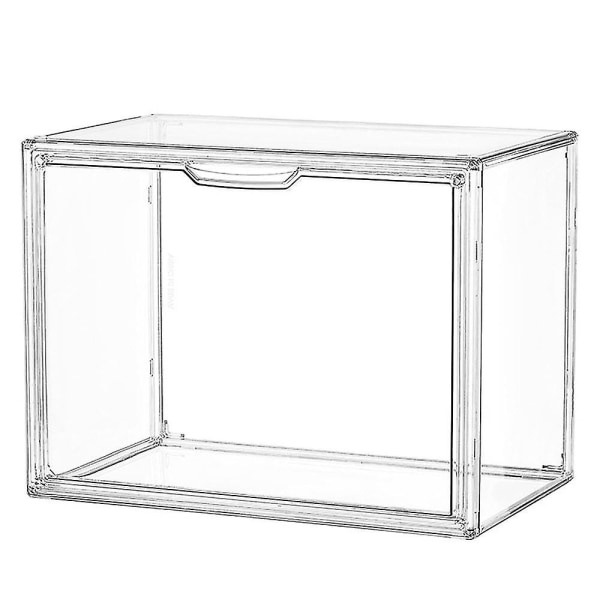 Transparent Desktop Book Organizer Dustproof Magazine Storage Box Thickened Plastic Display Rack Bo