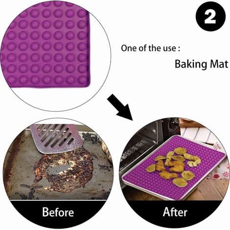 1.2 cm Round Spherical Baking Mat, High Temperature Resistant Silicone Trivet, This Drainage Mat Can Also Be Used as a Small Spherical Cake Mold.