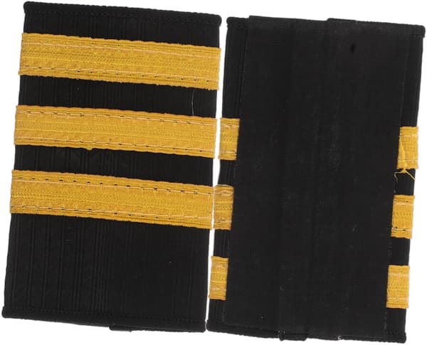 Kapteinens skulderstropper for pilotuniform, flyvertinnedrakt, tilbehør