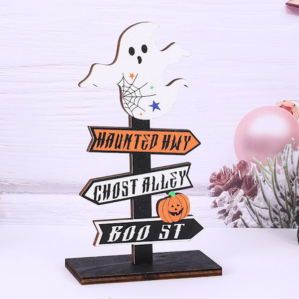 2 kpl Halloween-koristeiden setti - Puupumppujen kirjaimet, puun haamu-teline, pumppujen taikamaskin ovikoukku ja riipuskoristeet
