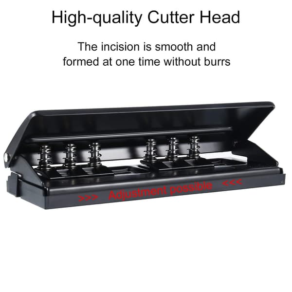 6-huls skrivebordshul, a5 ringbind hul justerbar afstand organizer ringbind